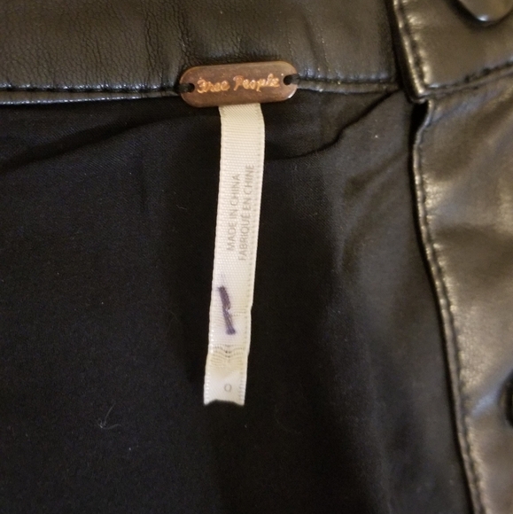 Free people button leather skirt - Picture 5 of 5